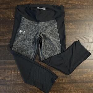 Under Armour HeatGear Compression Floral Capri Leggings Med